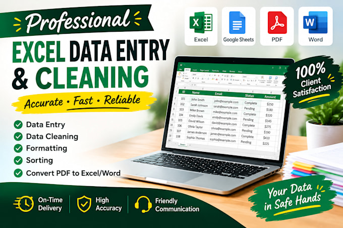 do expert excel data cleaning, formatting and deduplication
