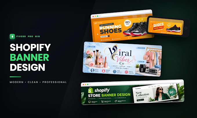 design professional shopify store banners