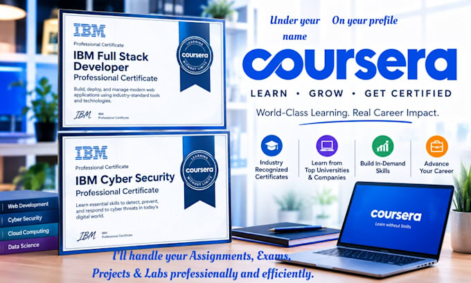 help IBM cyber security, IBM full stack software developer certificate course