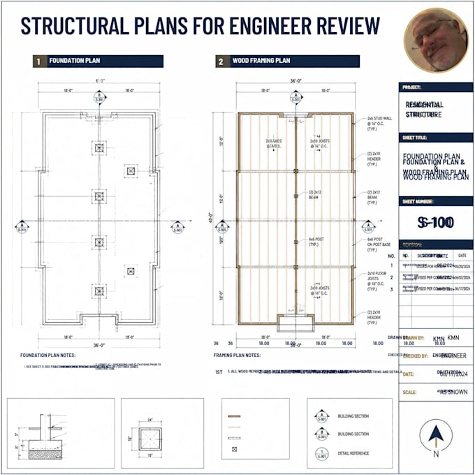 prepare california structural plans for engineer review and permit documentation