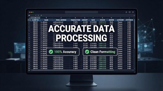 excel services and create a professional website