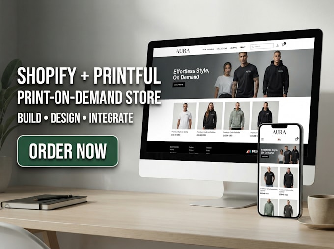 build a shopify printful store for your print on demand store