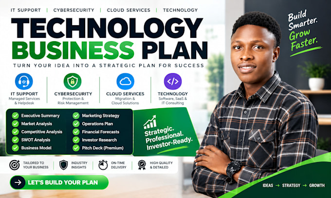 write an IT support cybersecurity cloud services or technology business plan