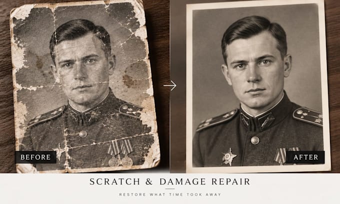 restore, repair and enhance your old photos naturally