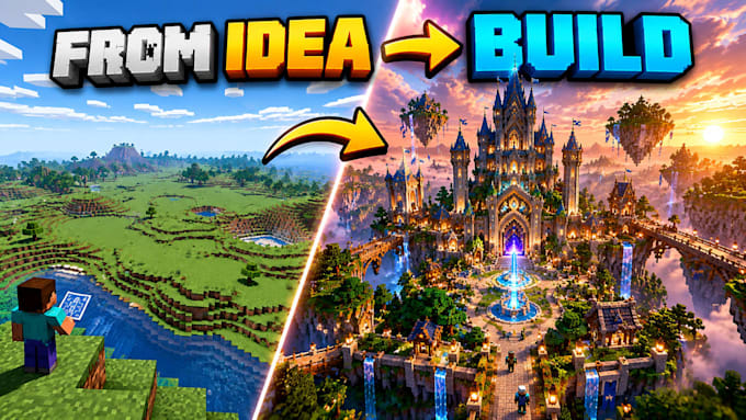build a custom minecraft server spawn, lobby, hub or map