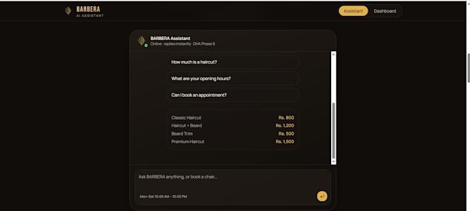 build a modern business website with an ai chatbot