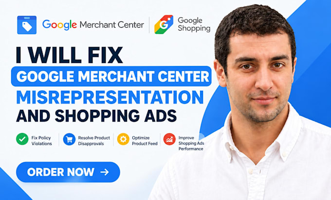 fix gmc misrepresentation and set up google shopping ads