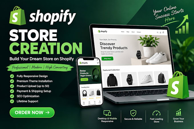 create a professional shopify store