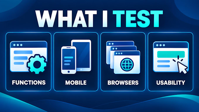 manually test your website and report bugs