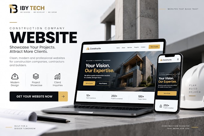 build a professional construction company website