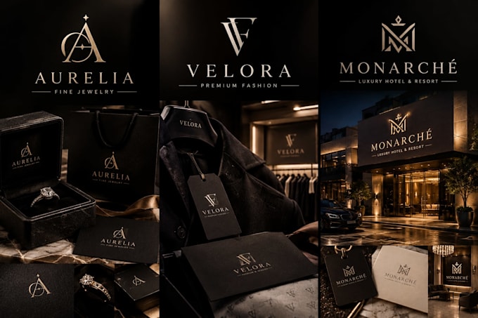 design a luxury logo for your premium brand