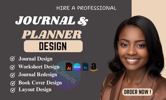 design printable and editable journals, planners and workbooks