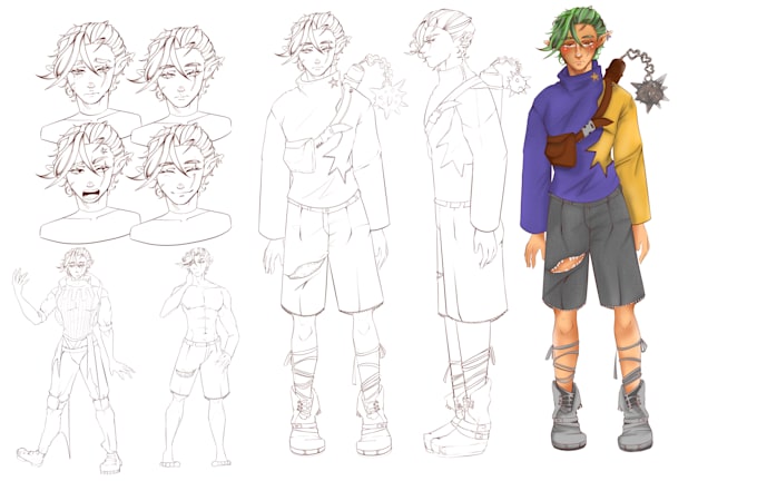 draw an original character illustration