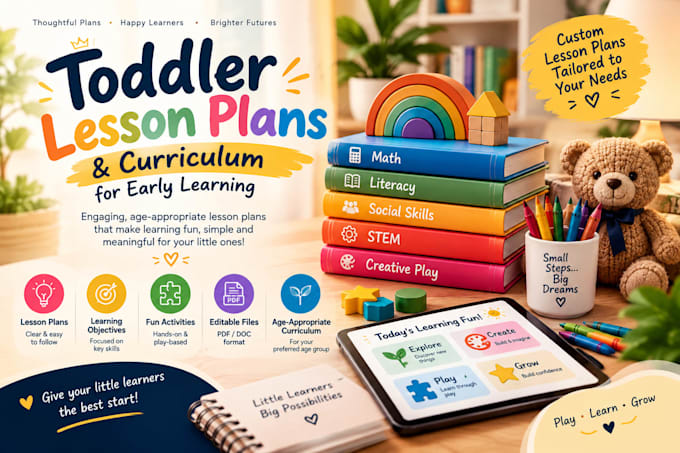 design fun toddler lesson plans and curriculum for early learning