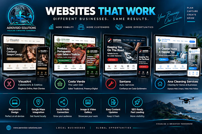 create a professional website for your local business