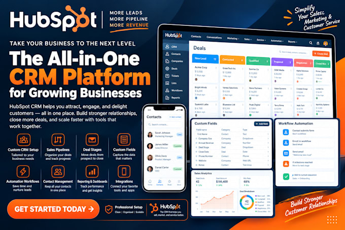 build hubspot email automation and workflow sequences