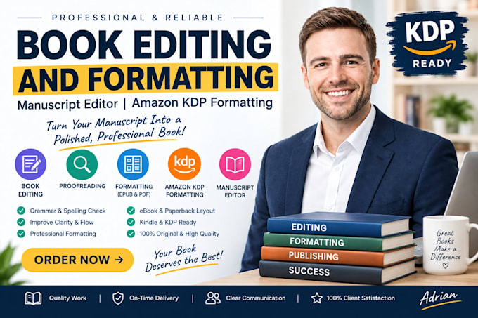 do book editing and formatting, manuscript book editor, amazon kdp formatting