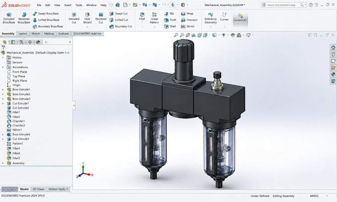 create 3d cad models for mechanical parts with precise stl step files