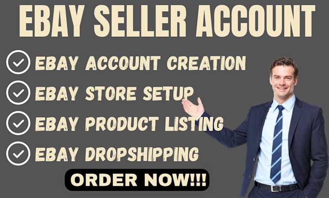create and setup unsuspended ebay seller account and optimize your store listing