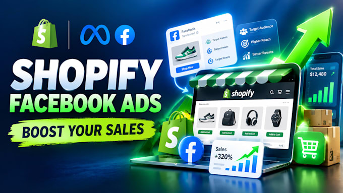 setup shopify facebook ads, boost shopify sales with shopify marketing