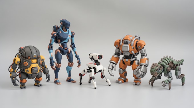 create custom articulated 3d character models printable stl flexi toys figures