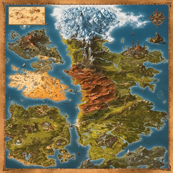 draw unique hand drawn map illustration site map