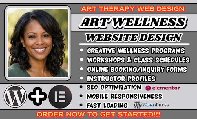art wellness website, art therapy website, wellness website, creative wellness