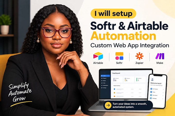 do setup softr airtable database airtable automation custom web app integration