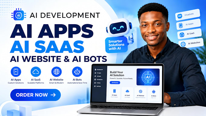 develop ai apps ai saas ai website and ai bots