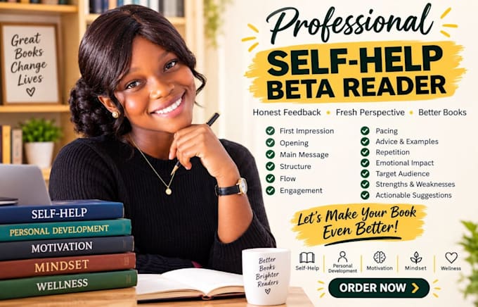 beta read your self help, personal development book with reader feedback