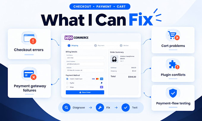 fix woocommerce checkout and payment gateway issues