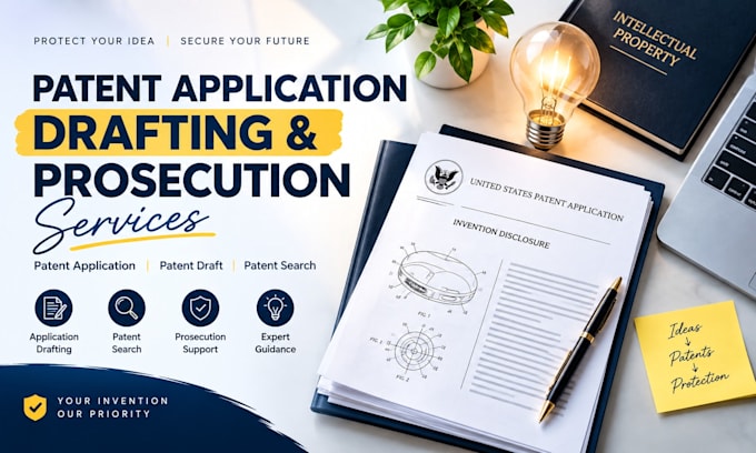 be your patent attorney for patent application, drafting and prosecution