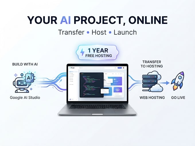 migrate you website or web app google ai studio to hostinger