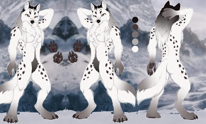 do furry reference sheet furry art character nsfw furry vtuber model ref sheet