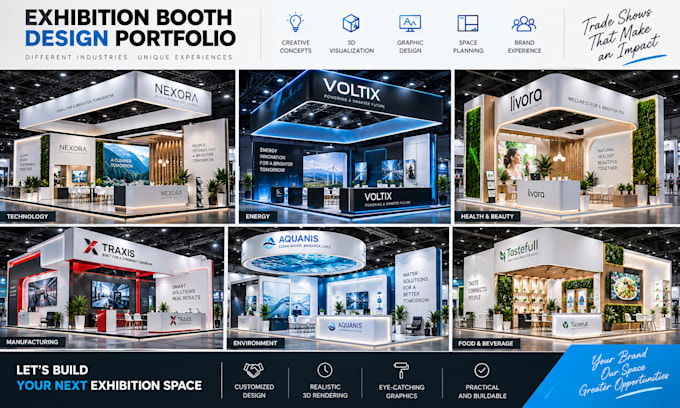 design professional exhibition booth and trade show graphics