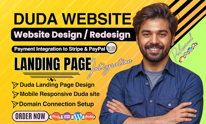 build and design a website using the duda website builder, duda website redesign