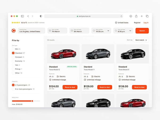 engineer a vehicle hire reservation system with fleet operations