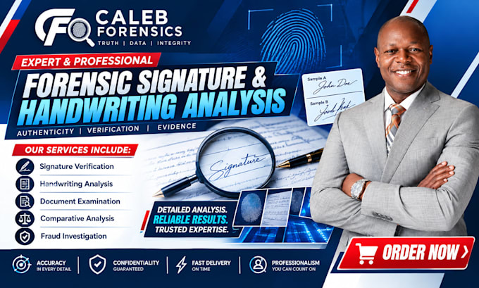 do forensic document analysis for handwriting, signature, authentication, forged