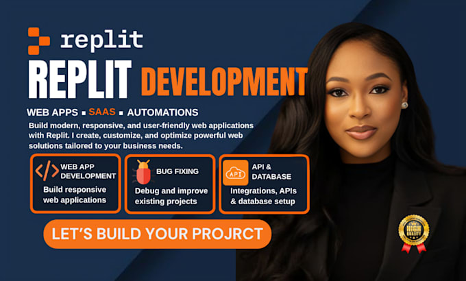 develop replit web apps, saas, automations and API integrations