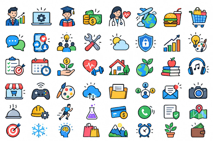 do icon design for your website