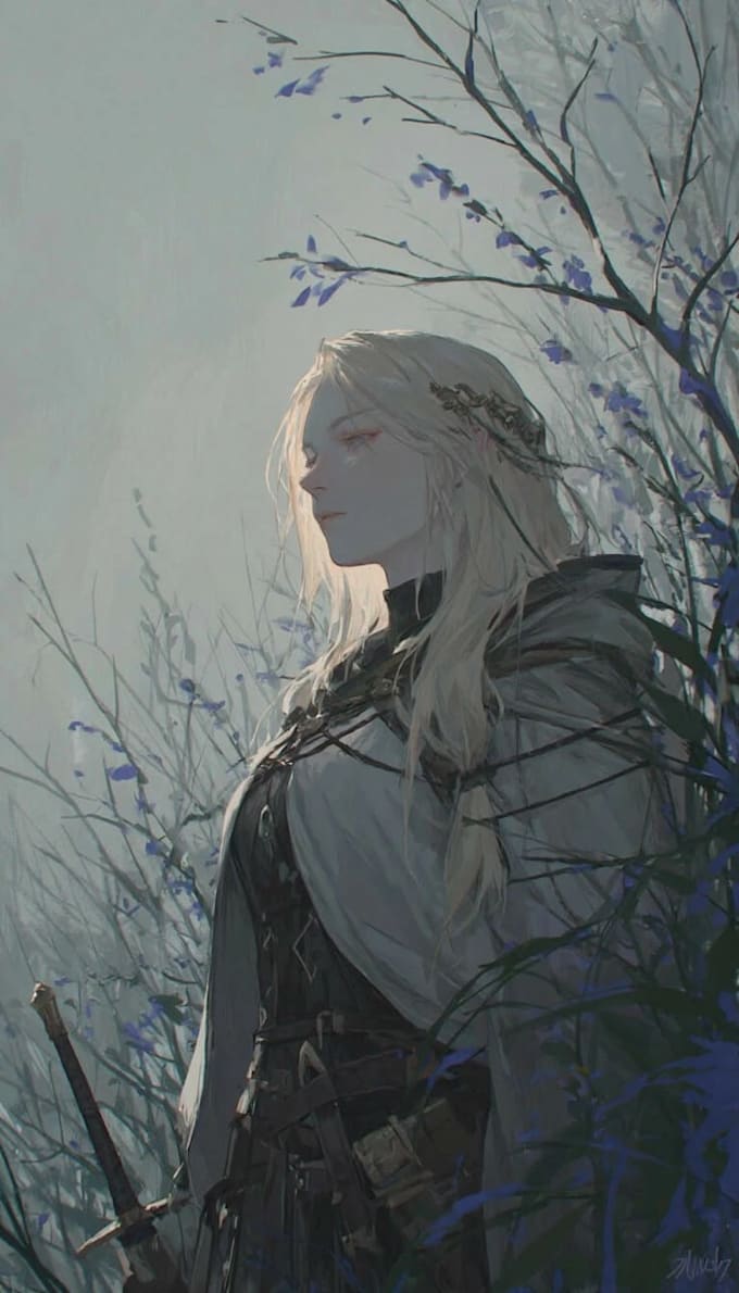 draw fantasy character art for dnd and rpg
