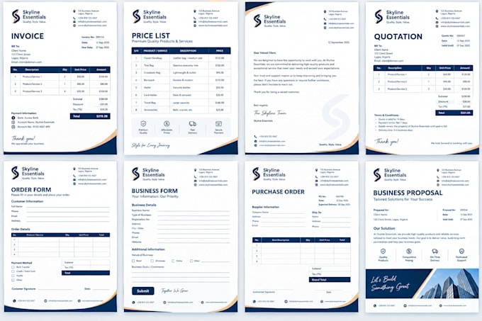 do editable invoice template order form quotation letterhead pricelist in excel