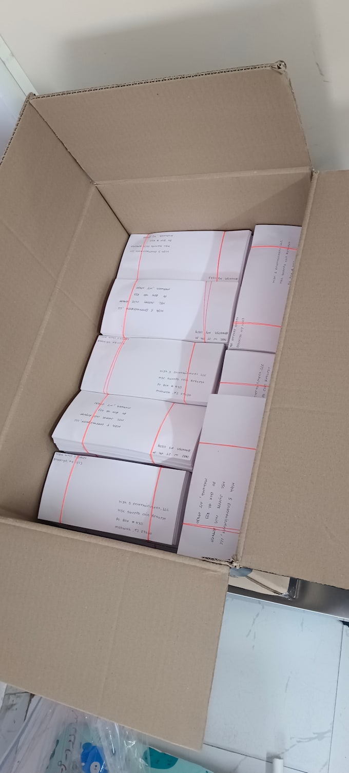 handwrite sweepstakes cards and envelopes for amoe entry