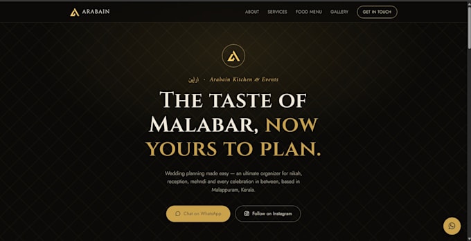 design a professional one page website
