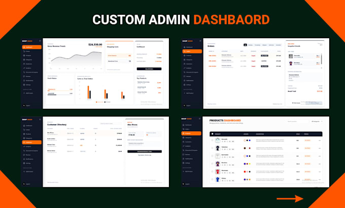 build custom ecommerce web app with payment and admin dashboard