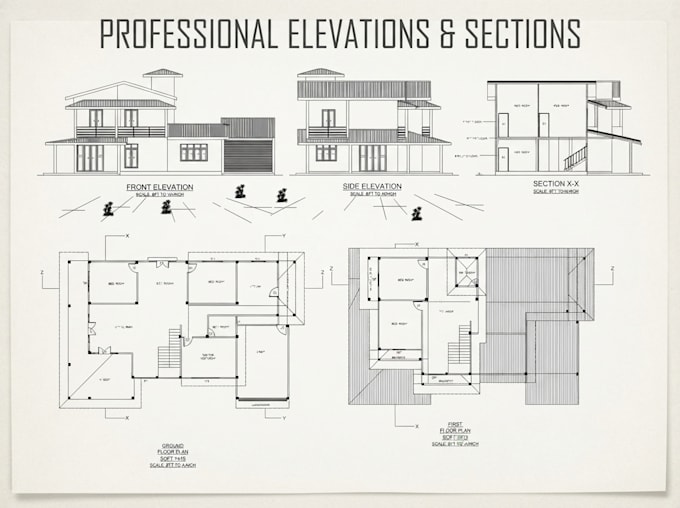 draw accurate 2d house plans in autocad