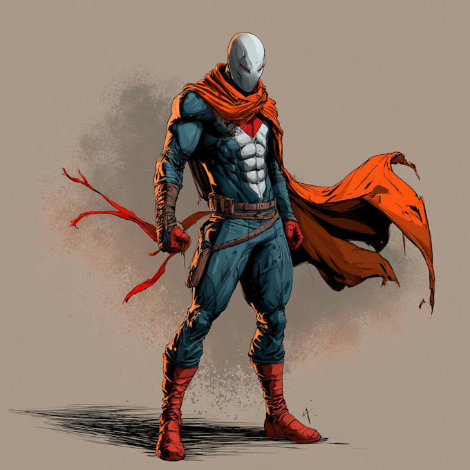 superhero character for comics