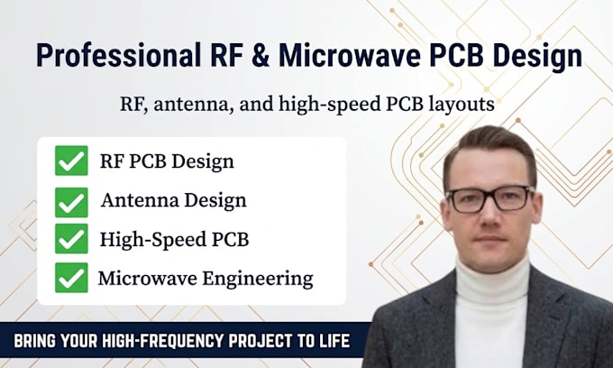 design and simulate rf and microwave circuit especially power amplifier and pcb