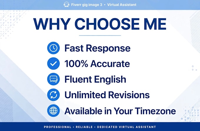 be your VA for data entry email support and web research