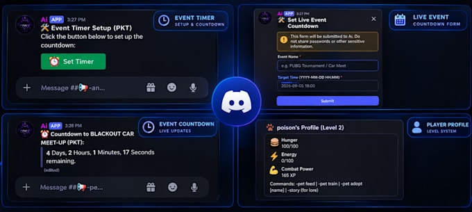 create an ai automation and discord bot for your server